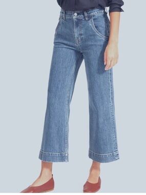 Everlane | Wide-Leg Cropped Trouser Jeans | Light Blue | 27